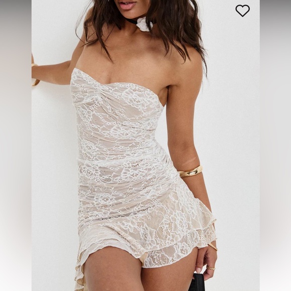 Princess Polly lace strapless mini dress - Picture 4 of 14